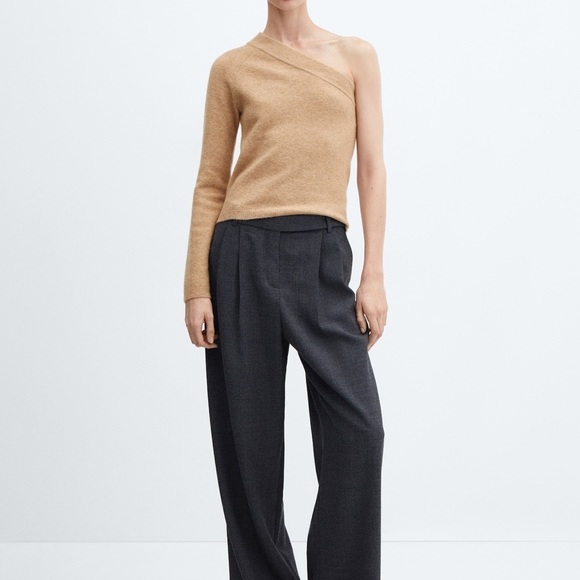 Mango Sweaters - Mango Asymmetrical Half Sleeve Sweater​​​